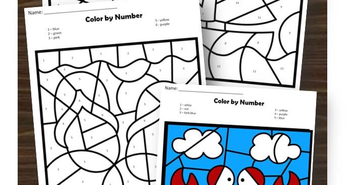 FREE Summer Color by Number