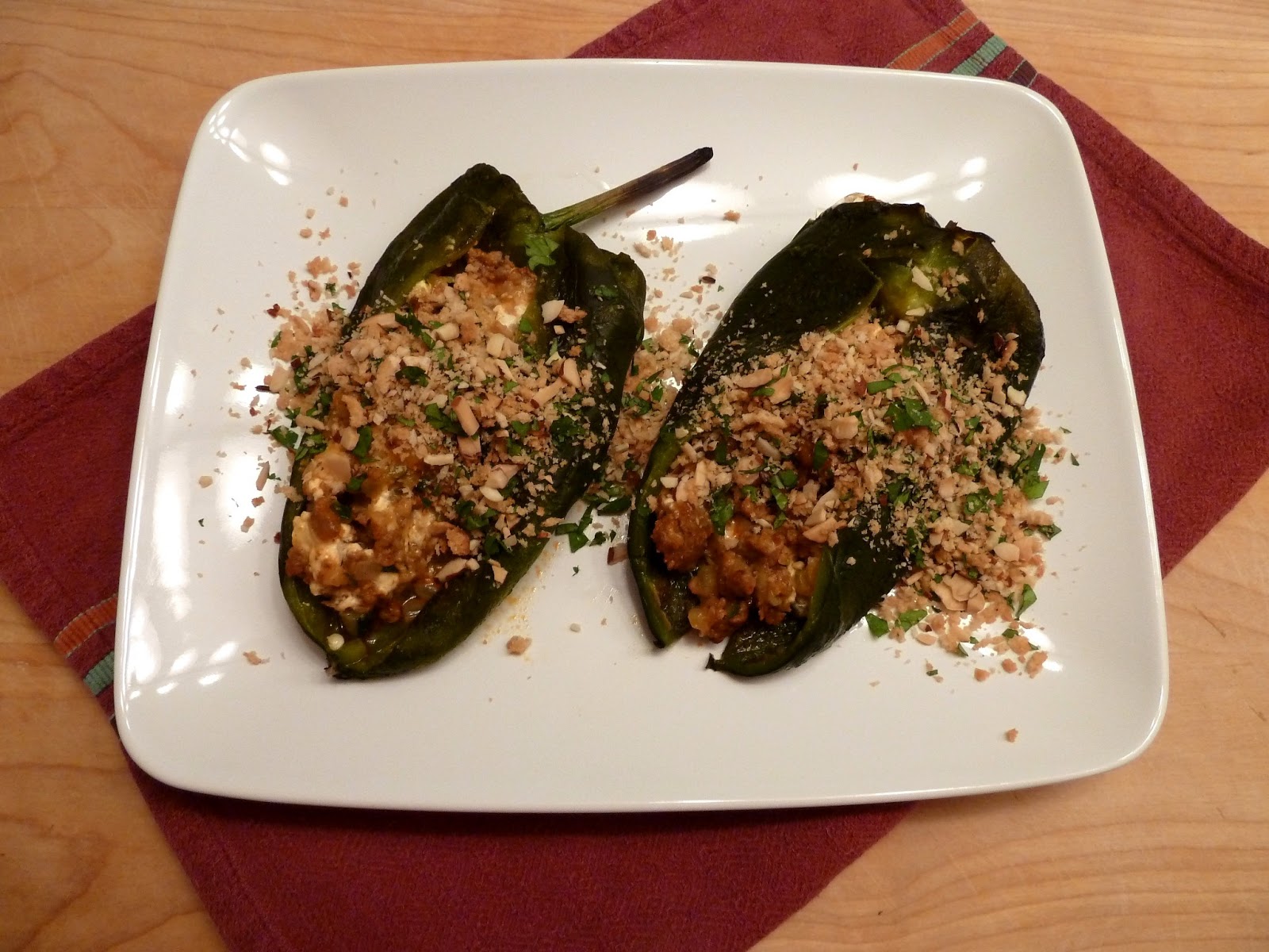 Cracked Pepper Chile Rellenos (Baked Not Fried)