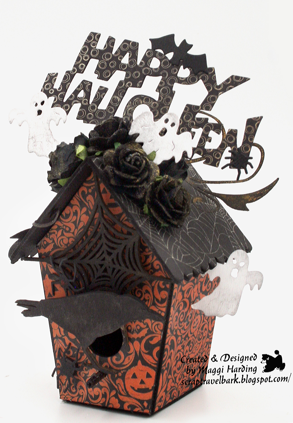 Scrap, Travel, and Bark! A Halloween Birdhouse for Eileen Hull Designs