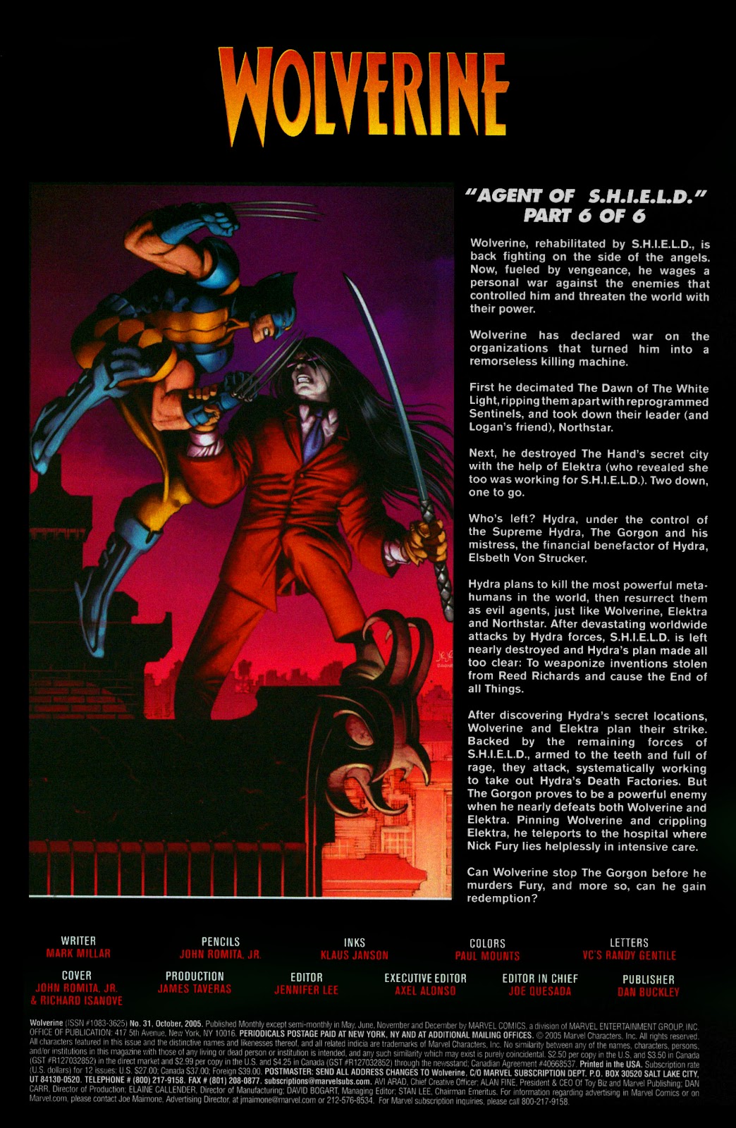 Read online Wolverine (2003) comic - Issue #31 - 2