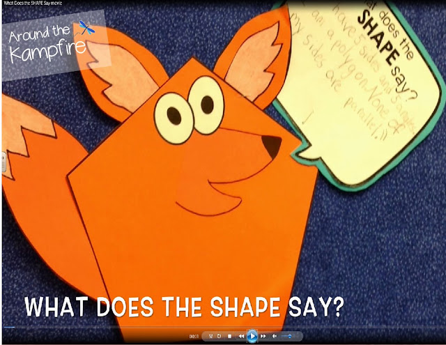 What does the SHAPE Say? class movie~ We animated our math crafts and turned it into a movie!