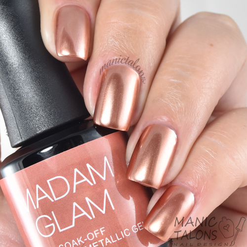 Manic Talons Nail Design Madam Glam Metallic Gel Polish Swatches and