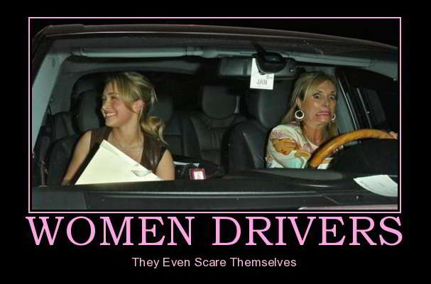 Meme Women drivers they even scare themselves 
