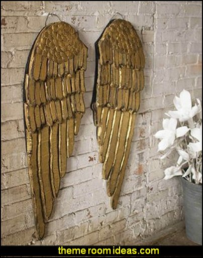 SET OF 2 PAINTED WOODEN ANGEL WINGS mythology theme bedrooms - greek theme room - roman theme rooms - angelic heavenly realm theme decorating ideas - Greek Mythology Decorations - heavenly wall murals - angel wings decor - angel theme bedrooms SET OF 2 PAINTED WOODEN ANGEL WINGS mythology theme bedrooms - greek theme room - roman theme rooms - angelic heavenly realm theme decorating ideas - Greek Mythology Decorations - heavenly wall murals - angel wings decor - angel theme bedrooms