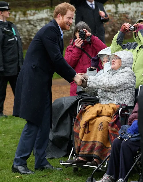 Queen Elizabeth II, Prince William, Duke of Cambridge and Catherine, Duchess of Cambridge, Prince Charles, Prince of Wales and Camilla, Duchess of Cornwall, Prince Harry, Princesses Eugenie and Beatrice, Sophie, Countess of Wessex