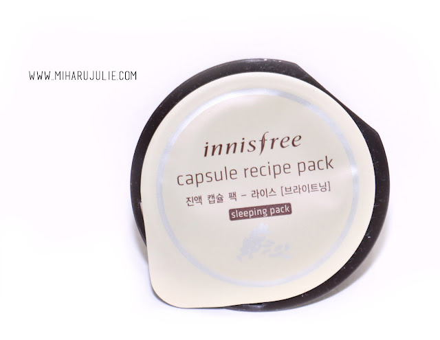 innisfree capsule recipe pack sleeping pack review