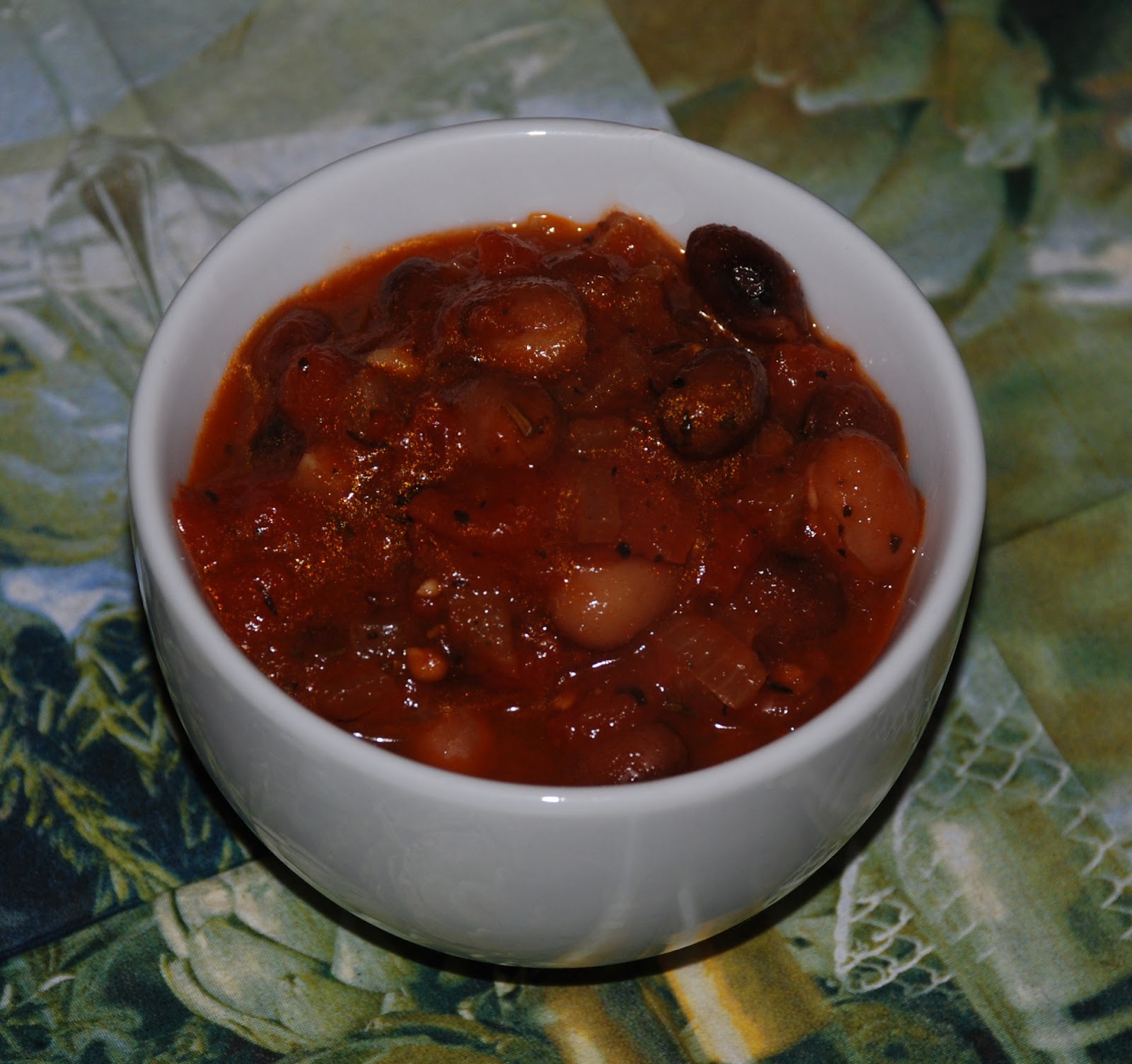 Wild Blueberry Forest Baked beans with balsamic vinegar