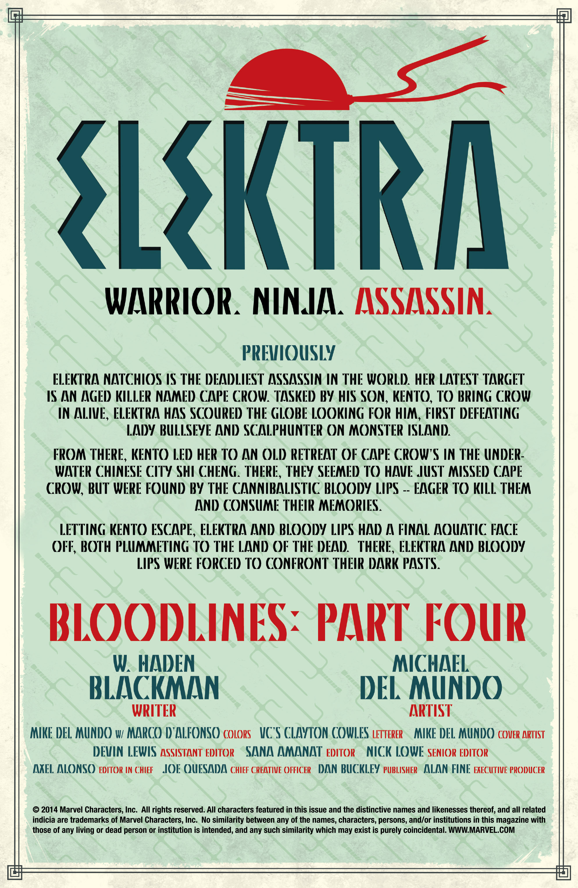 Read online Elektra (2014) comic -  Issue #4 - 2