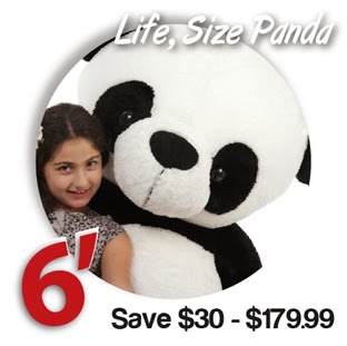 Bigger than you can believe huge panda teddy bear six feet tall