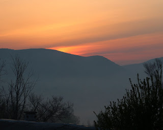 Just before the sun showed herself Just before the sun showed herself