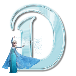 Alfabeto de Elsa de Frozen Congelando las Letras. 