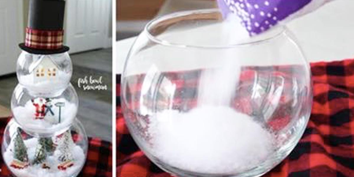 watch how to turn dollar store fishbowls into an awesome how to make fake snow for christmas trees