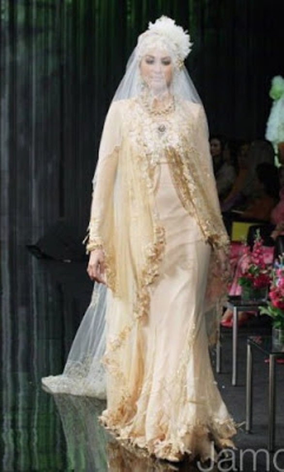 gaun pernikahan muslimah contoh desain model kebaya 