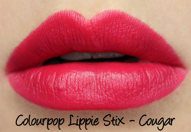 ColourPop Lippie Stix - Cougar Swatches & Review