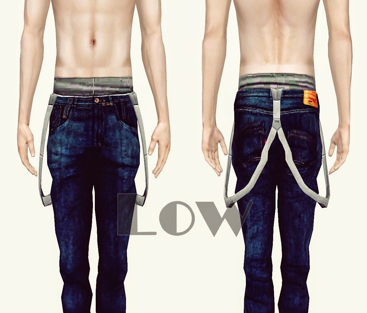 Sims 4 Suspenders Accessory
