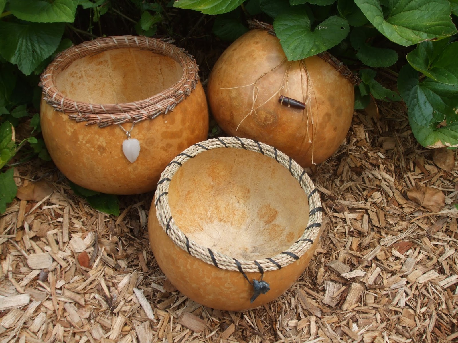 Rosemary's Sampler Gourd Baskets