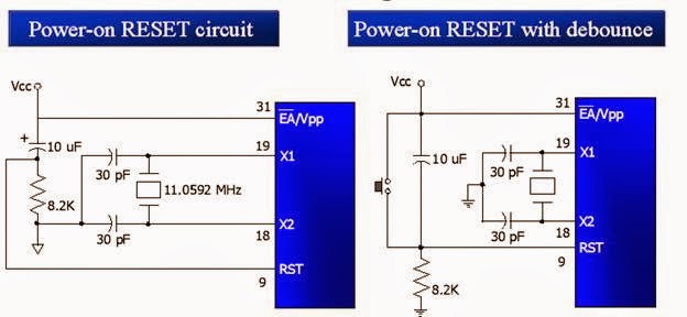 8051 Reset Circuit Diagram