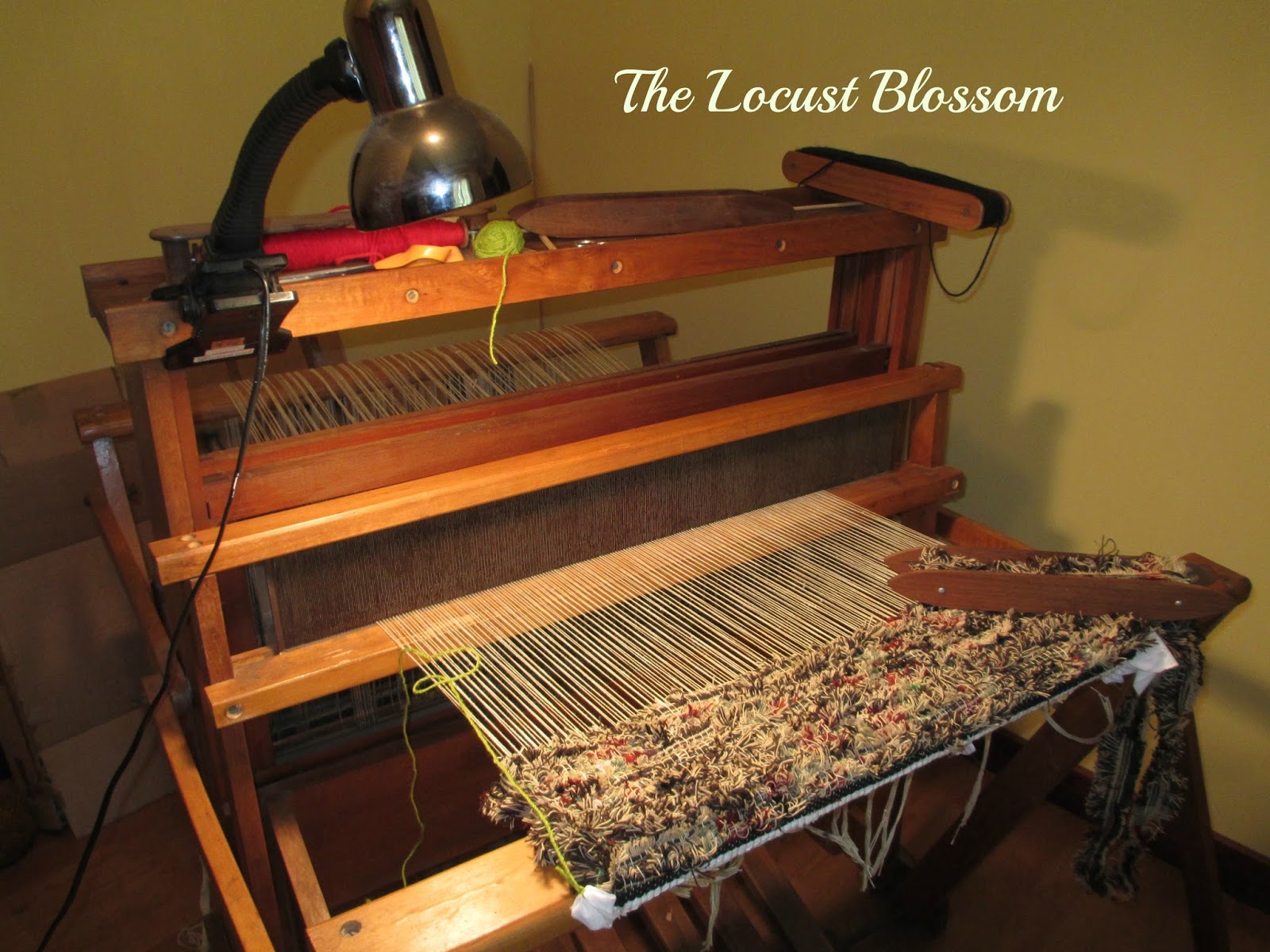 The Locust Blossom Learning to Weave with a Floor Loom