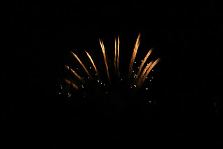 The very end of the firework display The very end of the firework display
