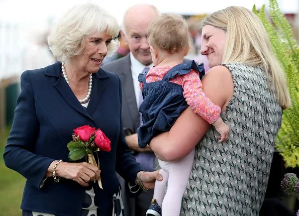 Prince Charles and Duchess Camilla visited the 136th Sandringham Flower Show held at Sandringham in King's Lynn