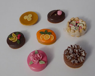 Miniature, gâteau, chapeau, fimo, Mathilde SPRONCK