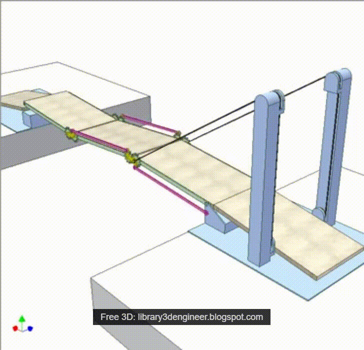 Folding bridge 1 idea mechanisms 100190