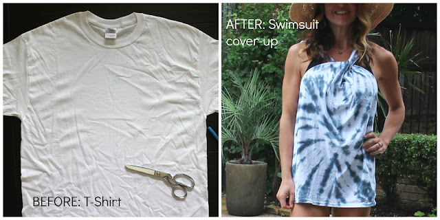 Crafty Texas Girls: T-Shirt into a Swim Cover-up