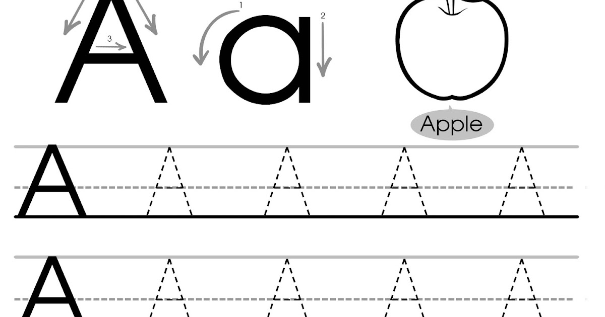 Letter Tracing Worksheets (Letters A - J)