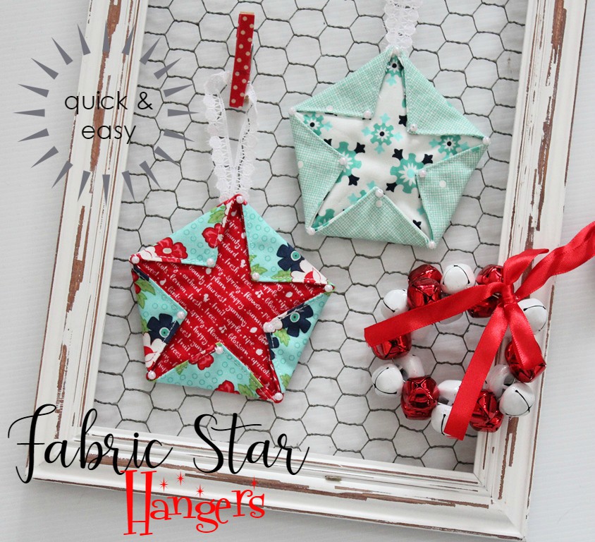 {Tutorial} Fabric Star Hangers Threadbare Creations