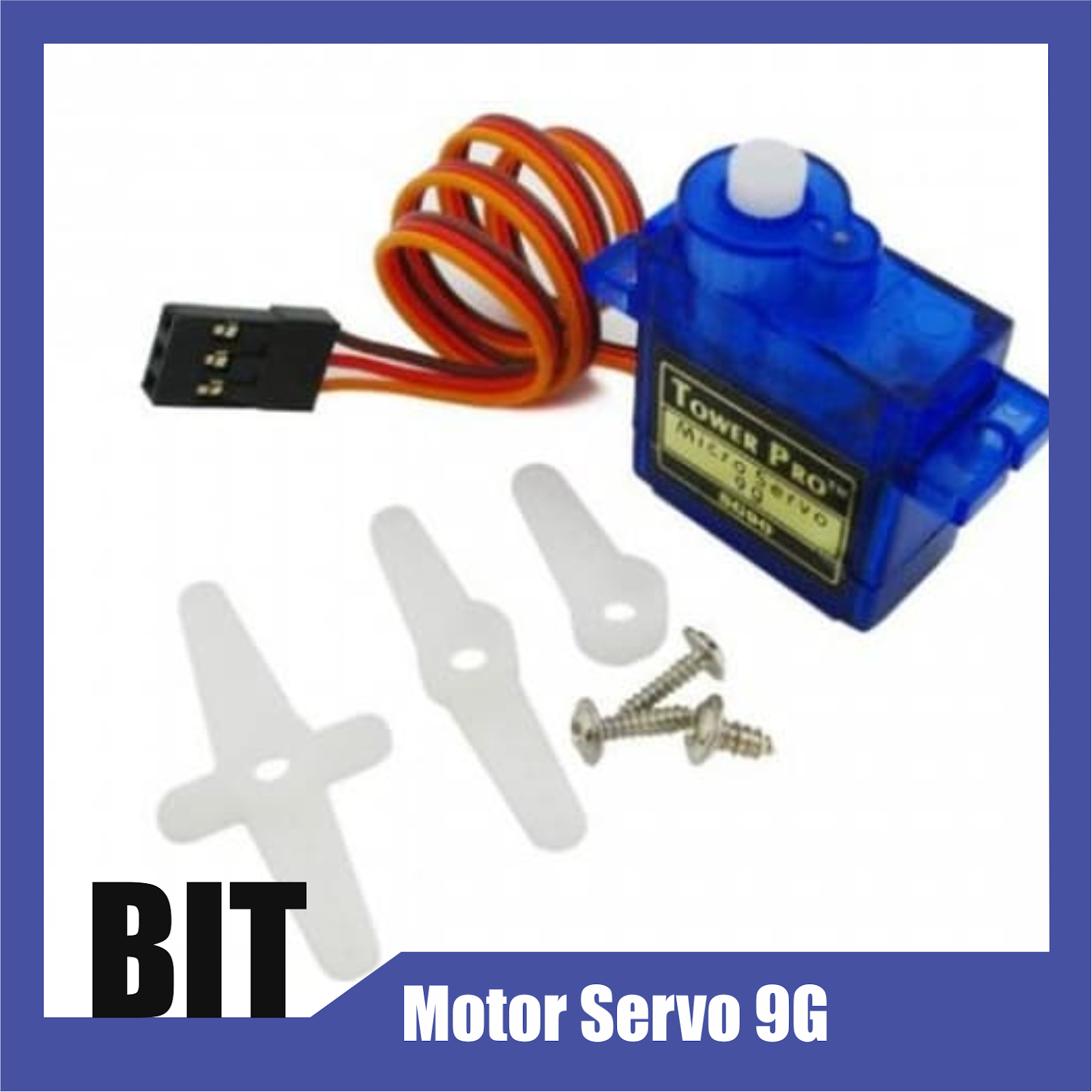 Tower Pro Micro Servo SG90 (Motor Servo 9G) Included Accessories