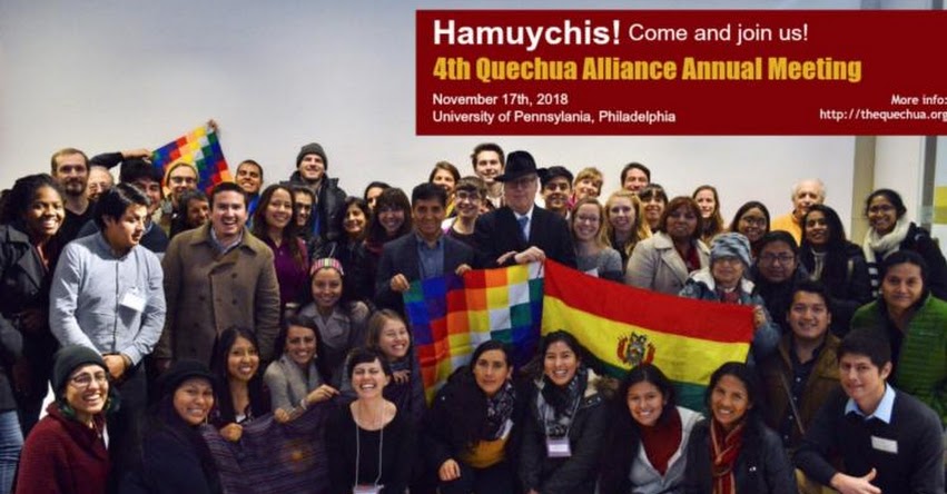Peruanos que enseñan quechua en EE.UU. se reunirán la próxima semana en la Universidad de Pensilvania - Philadelphia Peruanos que enseñan quechua en EE.UU. se reunirán la próxima semana en la Universidad de Pensilvania - Philadelphia