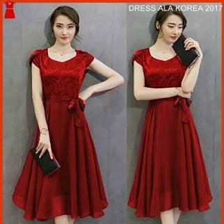 A11SPM Fashion Dress New, Warna Maroon Pita Bj139A