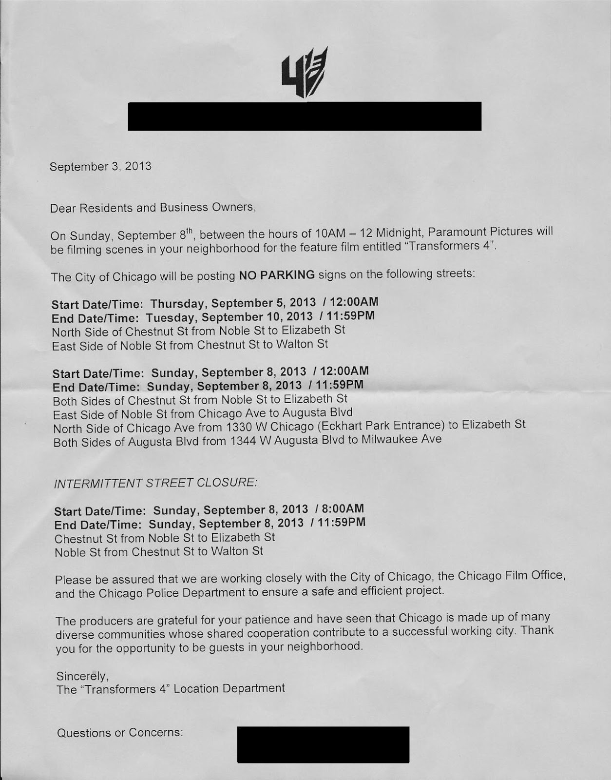 Transformers Live Action Movie Blog (TFLAMB) Another Location For