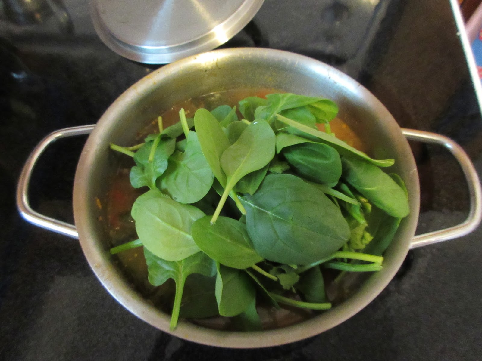 Marlene's Space: Adding Spinach to Soup