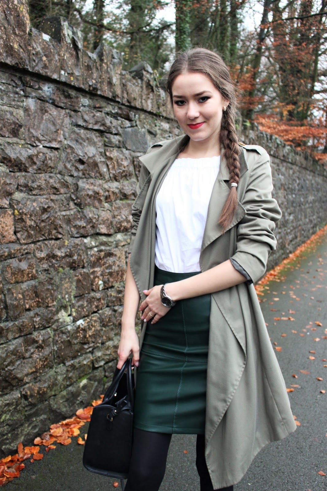 Green Skirt Outfit How to Style Skirts in Winter Sinnamona