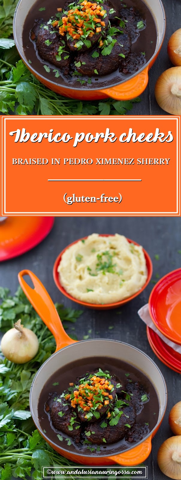 Under the Andalusian Sun Carrilleras de cerdo en Pedro Ximénez