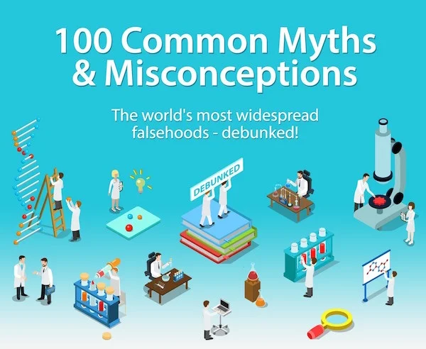 100 Common Myths and Misconceptions [Infographic]