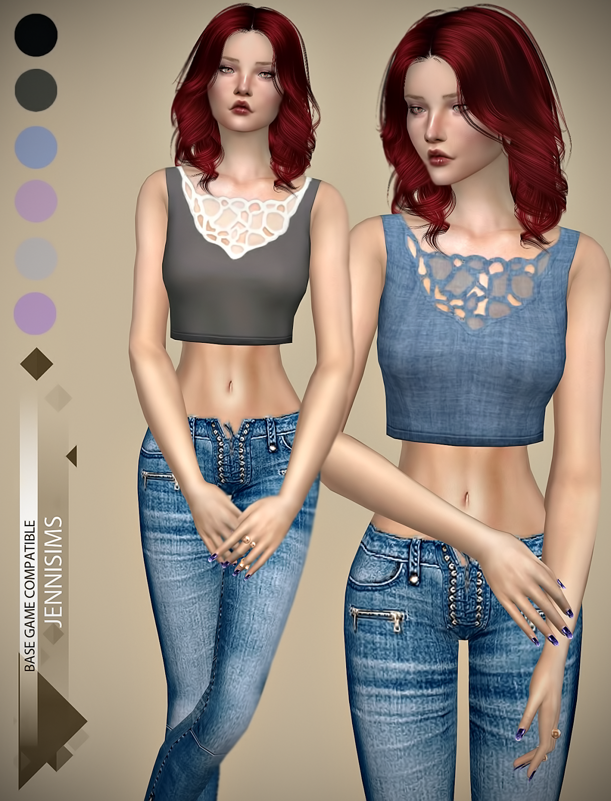 Cute Sims 4 Base Game Outfits