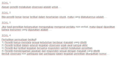Contoh Soal Analisis Data dalam Penelitian Kualitatif  Materi