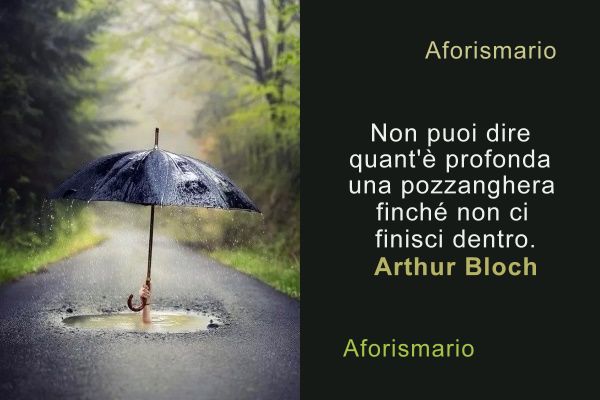Aforismario Aforismi Frasi E Citazioni Sulle Pozzanghere