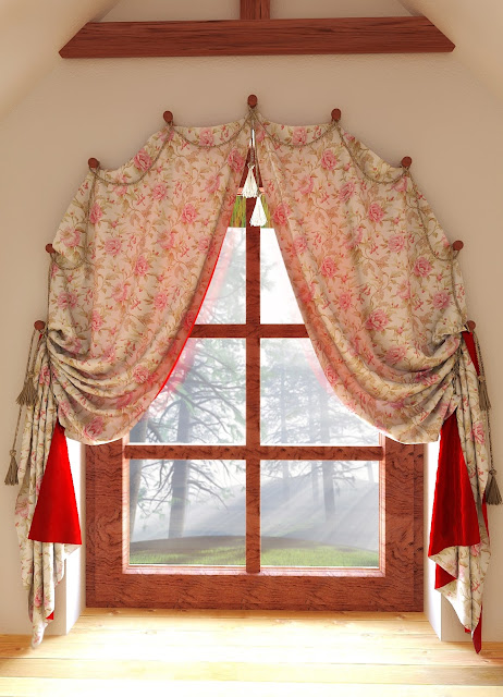 arched window treatments: floral curtain designs arched window treatments: floral curtain designs