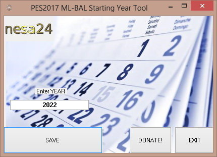 ML BAL Starting Year Tool PES 2017