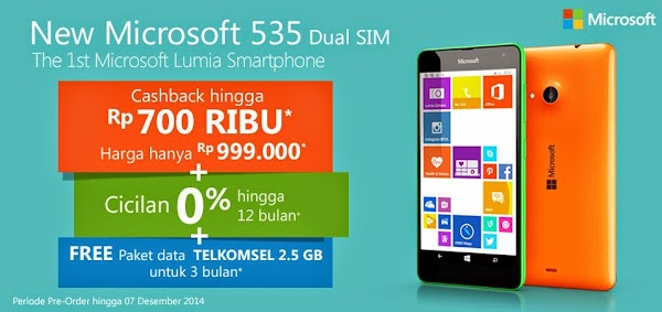 Microsoft Lumia 535 Mulai Pre-order di Indonesia