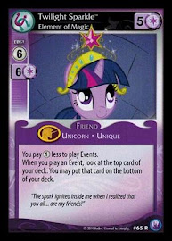 My Little Pony Twilight Sparkle, Element of Magic Canterlot Nights CCG Card