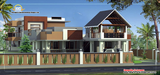 Modern Contemporary House Elevation - February 2012