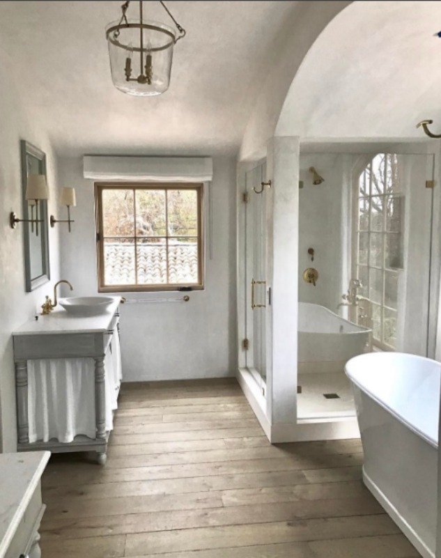 image result for master bathroom Malibu Mediterranean Modern Farmhouse Giannetti Home