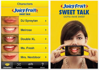 Juicy Fruit Sweet Talk iPhone app released by Wrigley