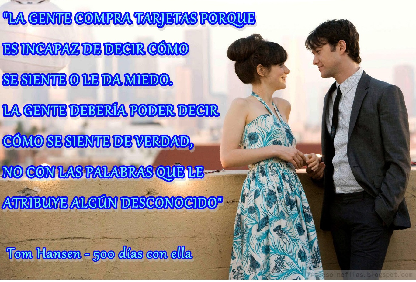 Frases de cine y de cineastas 500 días con ella (500 days of summer) Frases de cine y de cineastas 500 días con ella (500 days of summer)