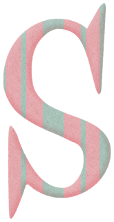 Abecedario con Rayas. Alphabet with Stripes. 