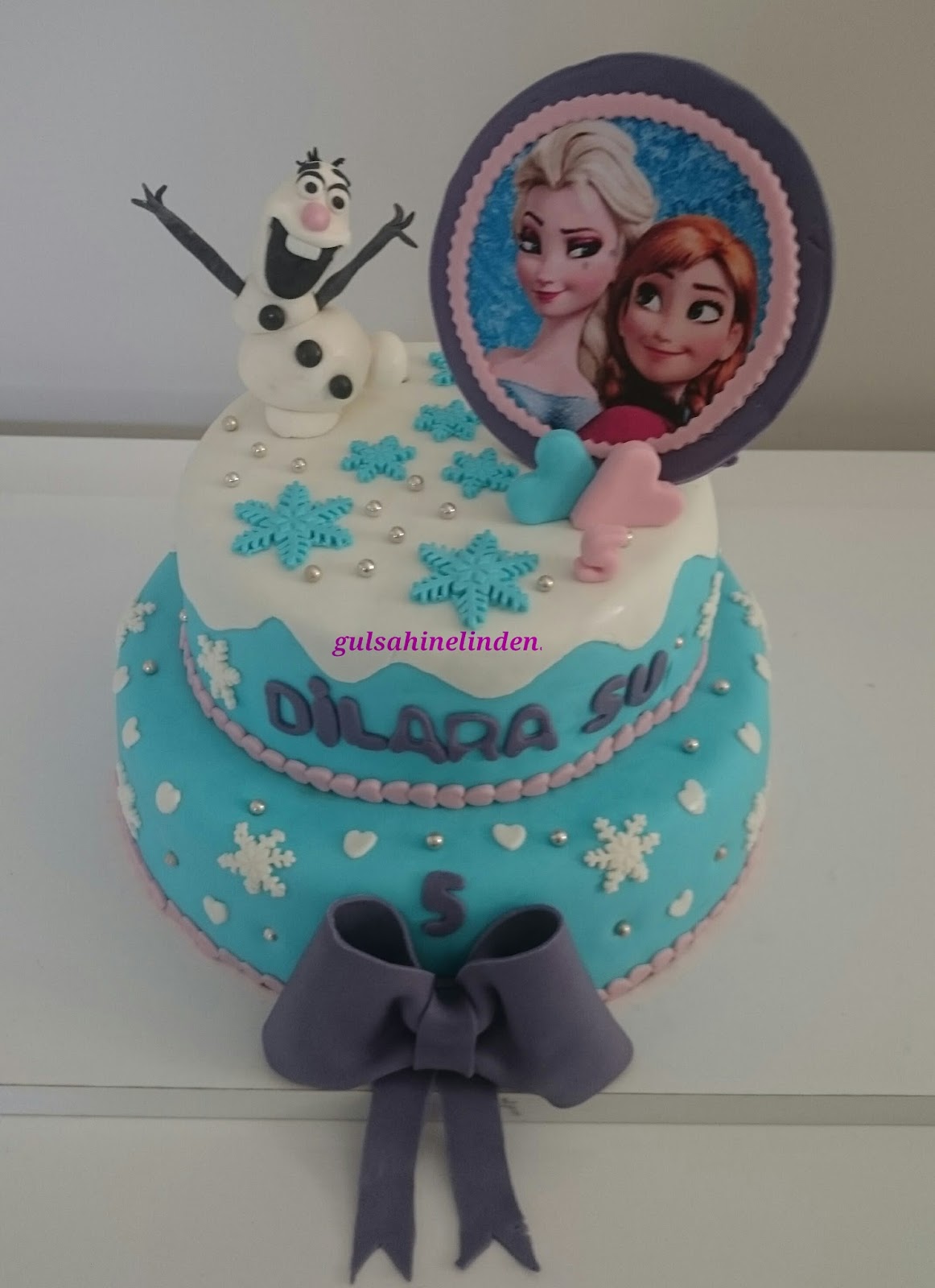 Gülşah�ın Elinden ELSA FROZEN PASTA NASIL YAPILIR?